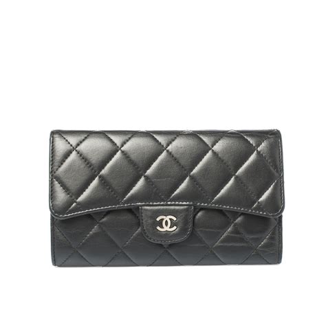 wallet chanel noir|Chanel wallet original.